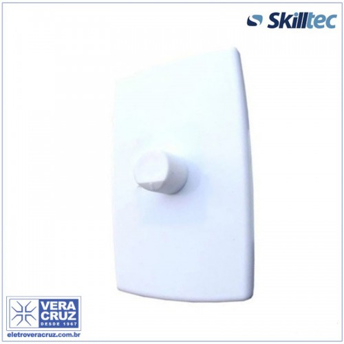 Dimmer Rotativo de Embutir 2x4 BIVOLT 1000W/2000W Skilltec Branco